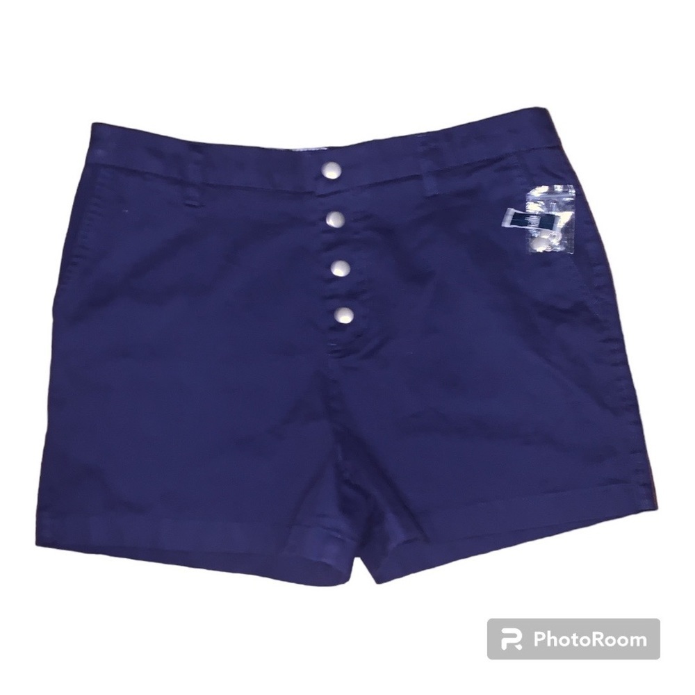NWT Cynthia Rowley nautical shorts size 10 blue fisherman beach hi rise preppy